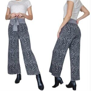 Anthropologie Moth Wool Blend Leopard Sweater Pants - XL